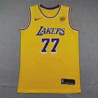 Luka Doncic #77 Los Angeles Lakers Gold Icon Edition Swingman Jersey