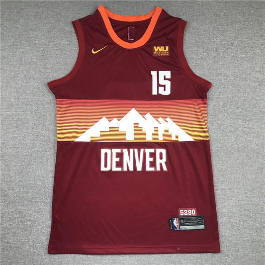 Men's Denver Nuggets Nikola Jokic Red Swingman Player Jersey1