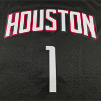 Men's Houston Rockets Amen Thompson #1 Black Swingman Jersey - Statement Edition