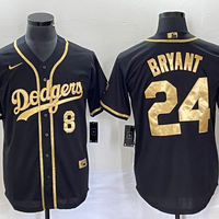 Men's Los Angeles Dodgers Kris Bryant Black Replica Game Jersey1