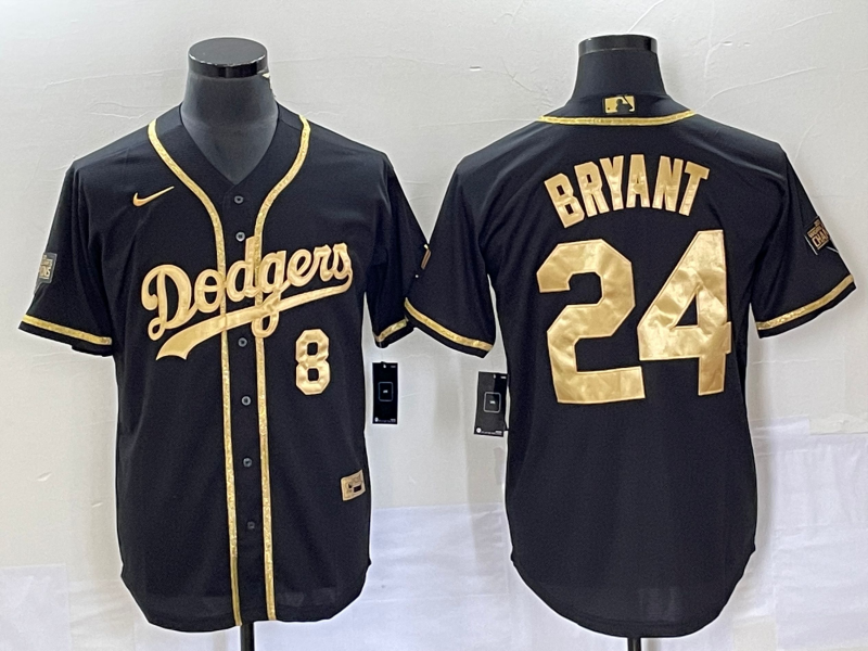 Men's Los Angeles Dodgers Kris Bryant Black Replica Game Jersey1