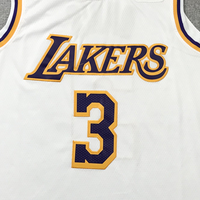 Men's Los Angeles Lakers Anthony Davis White #3 NBA Swingman Jersey1