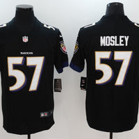 Men's Baltimore Ravens C.J. Mosley #57 Black Player Game Jersey1