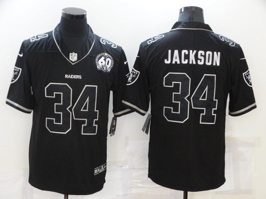 Men's Las Vegas Raiders #34 Bo Jackson Black Game Jersey1