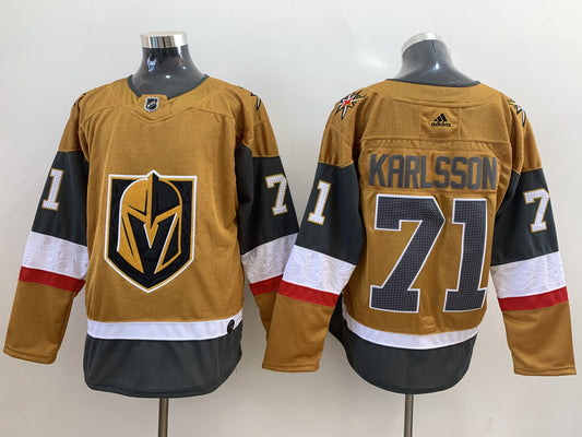Men's Vegas Golden Knights William Karlsson #71 Gold Breakaway Player Jersey1