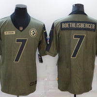 Men's Pittsburgh Steelers Ben Roethlisberger #7 Brown Game Player Jersey1