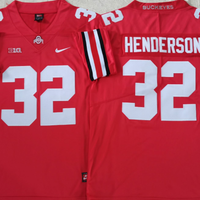 Men's Ohio State Buckeyes Treveyon Henderson #32 Scarlet Player Game Jersey