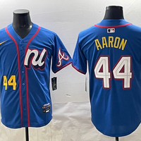 Men's National League Hank Aaron #44 Blue 2025 All-Star Edition Limited Player Jersey