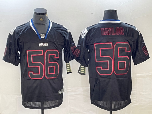 Men's New York Giants Lawrence Taylor #56 Black Player Jersey1
