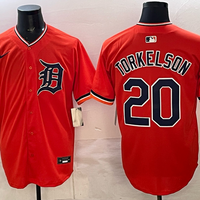 Men's Detroit Tigers Spencer Torkelson #20 Orange Alternate Stadium Jersey