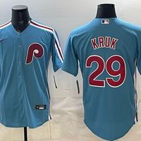 Men's Philadelphia Phillies John Kruk #29 Light Blue Alternate Replica Jersey
