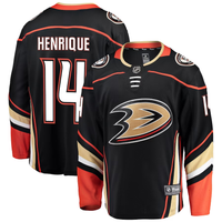 Men's Anaheim Ducks Adam Henrique #14 Black Breakaway Player Jersey1