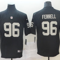 Men's Las Vegas Raiders Clelin Ferrell #96 Black Game Player Jersey1