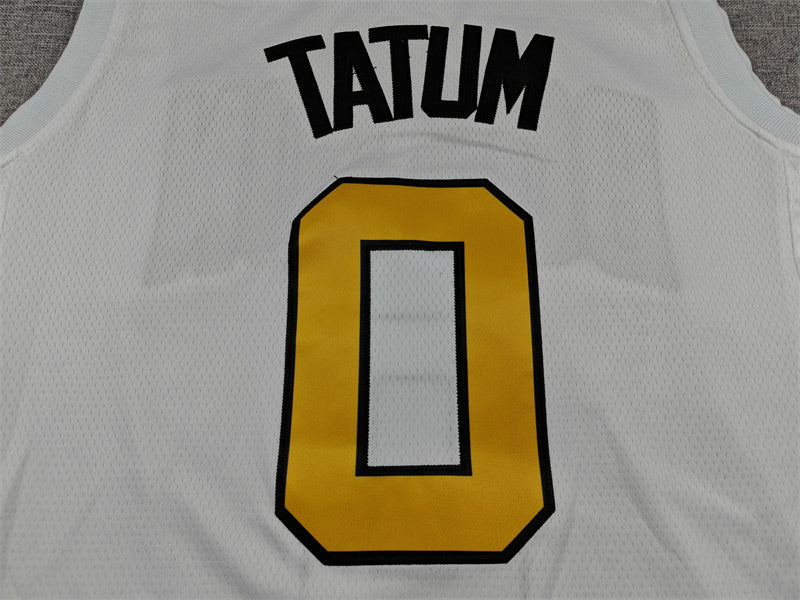 Men's Boston Celtics Jayson Tatum #0 White 2025/26 Swingman Jersey - City Edition