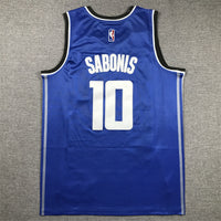 Men's Sacramento Kings Domantas Sabonis #10 Blue 2023/24 Swingman Jersey1 - City Edition