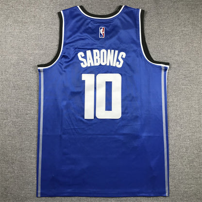 Men's Sacramento Kings Domantas Sabonis #10 Blue 2023/24 Swingman Jersey1 - City Edition