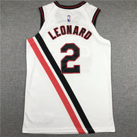 Men's LA Clippers Kawhi Leonard #2 NBA Player Jersey1 - Retro White