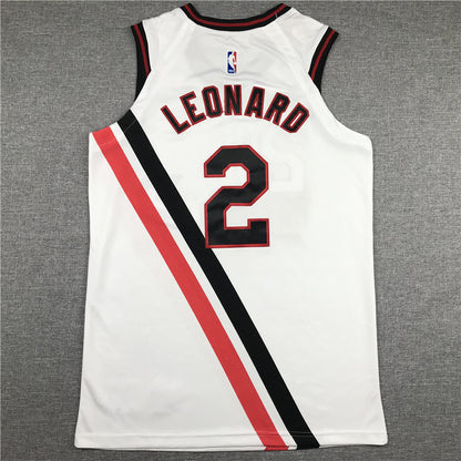 Men's LA Clippers Kawhi Leonard #2 NBA Player Jersey1 - Retro White