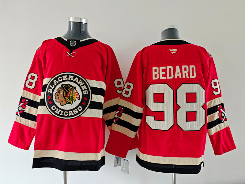 Connor Bedard Chicago Blackhawks Red Jersey