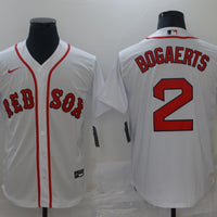 Men's Boston Red Sox Xander Bogaerts #2 White Replica Baseball Jersey1