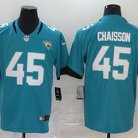 Men's Jacksonville Jaguars K'Lavon Chaisson #45 Teal Game Jersey1