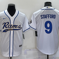 Men's Los Angeles Rams Matthew Stafford #9 White Game Jersey1 Joint Edition