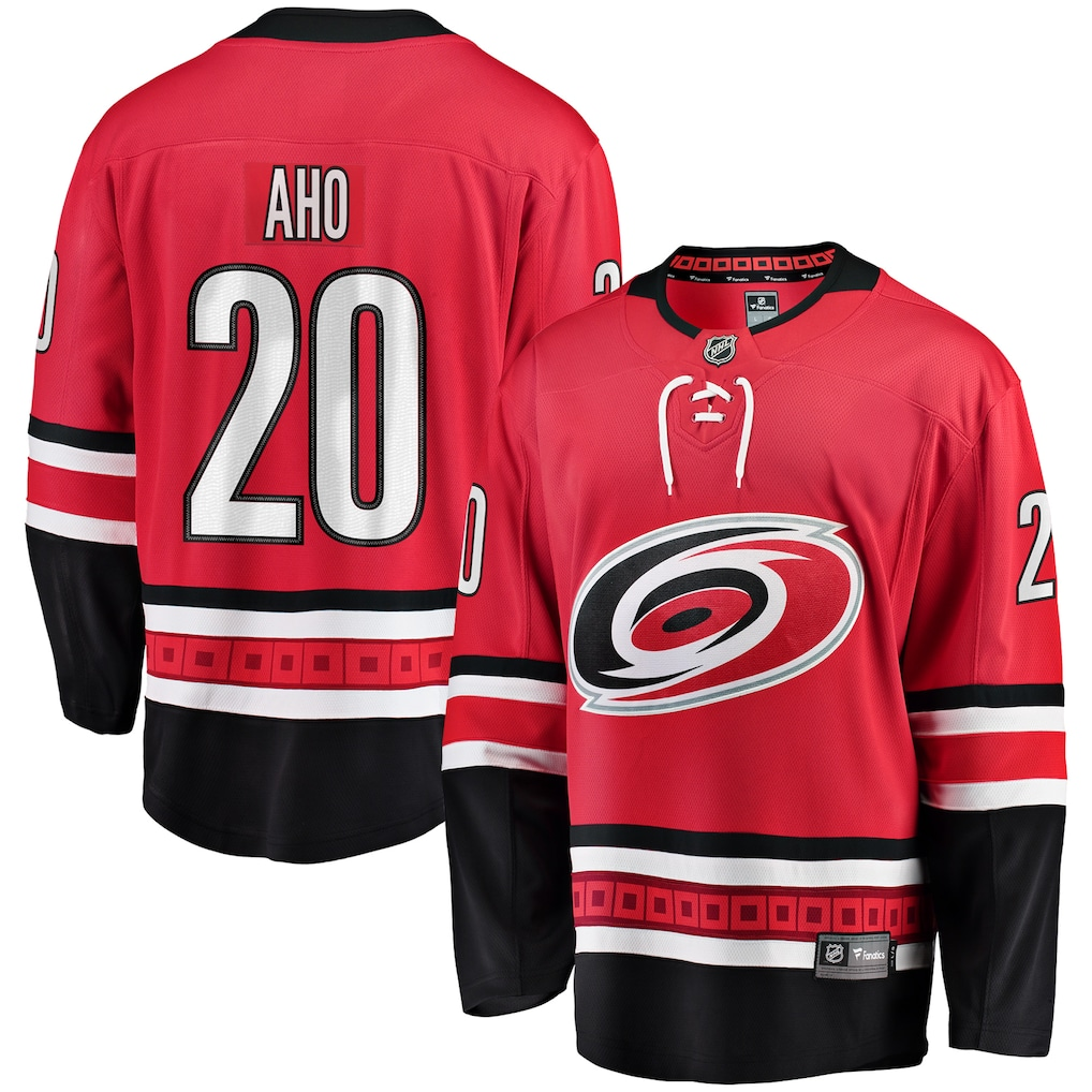 Men's Carolina Hurricanes Sebastian Aho #20 Fanatics Red Game Jersey