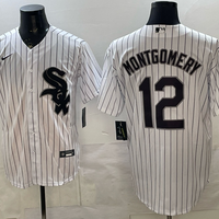 Men's Chicago White Sox Colson Montgomery #12 White Home Replica Jersey