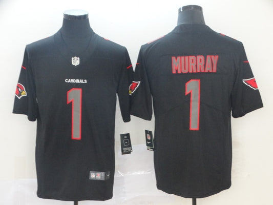 Men's Arizona Cardinals #1 Kyler Murray Black Team Game Jersey1