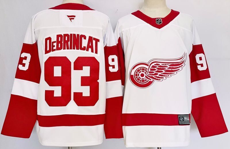Men's Detroit Red Wings Alex DeBrincat #93 Fanatics White Player Jersey