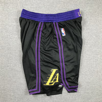 Men's Los Angeles Lakers Black 2023/24 Swingman City Edition Shorts1