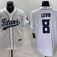 Men's Tennessee Titans Will Levis #8 White Player Jersey1