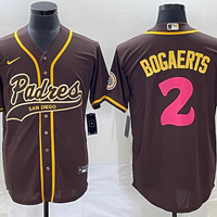 Men's San Diego Padres Xander Bogaerts #2 Brown Replica Player Jersey1 Joint Edition