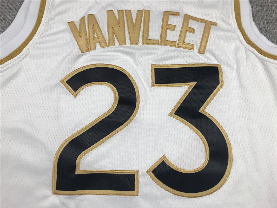 Men's Toronto Raptors Fred VanVleet White Swingman Player Jersey1