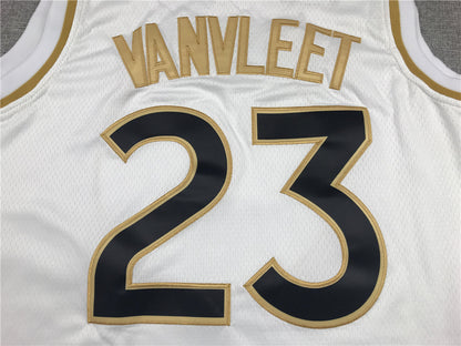 Men's Toronto Raptors Fred VanVleet White Swingman Player Jersey1