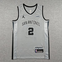 Men's San Antonio Spurs Dylan Harper #2 Silver Swingman Jersey - Statement Edition