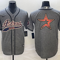 Men's Houston Astros Gray Joint Edition Replica Authentic Jersey1