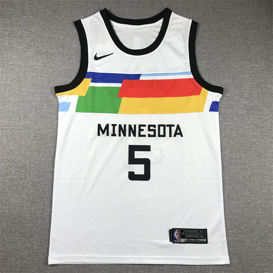Men's Minnesota Timberwolves Kyle Anderson #5 White 2022/23 Swingman Jersey1 - City Edition