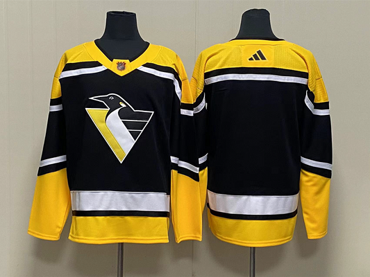 Men's Pittsburgh Penguins Black Blank Jersey1