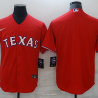 Men's Texas Rangers Red Replica Blank Jersey1