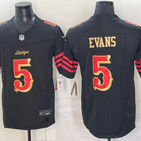 Men's San Francisco 49ers Mike Evans #5 Black Rivalries Collection Stitched Limited Jersey