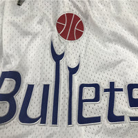 Men's Washington Wizards White Basketball Shorts1