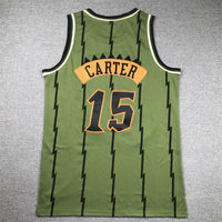 Men's Toronto Raptors Vince Carter #15 Army Green 1998-99 Hardwood Classics Swingman Jersey1