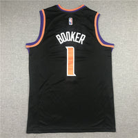 Men's Phoenix Suns Devin Booker #1 NBA Black Replica Jersey1 - City Edition