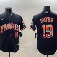 Men's San Diego Padres Tony Gwynn #19 Black Game Player Jersey1