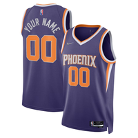 Men's Phoenix Suns Purple 2021/22 Diamond Swingman Custom Jersey1 - Icon Edition