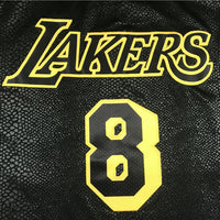 Men's Los Angeles Lakers Kobe Bryant #8-24 Black Mamba City Edition Swingman Jersey1 Black