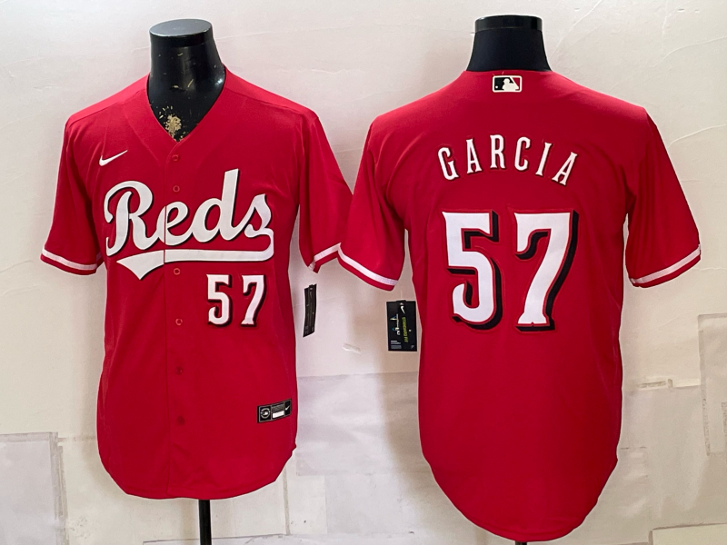 Men's Cincinnati Reds Julian Garcia #57 Red Replica Player Jersey