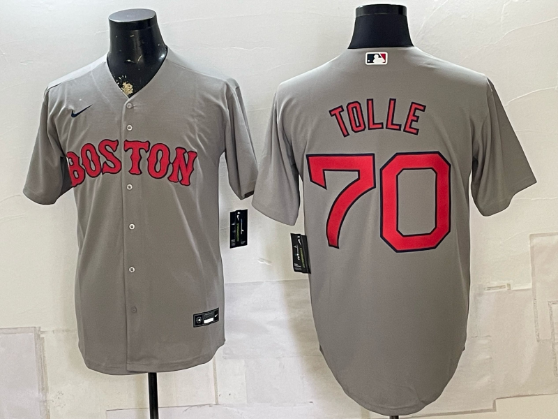 Men's Boston Red Sox Payton Tolle #70 Gray Replica Player Jersey