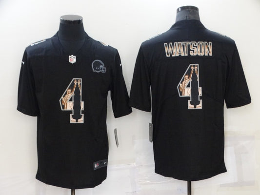 Men's Cleveland Browns Deshaun Watson #4 Black Game Jersey1